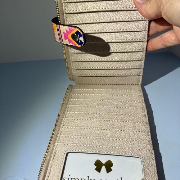 Simply Southern Pink and Navy Women's Wallet NWT 7x4 - Picture 8 of 12